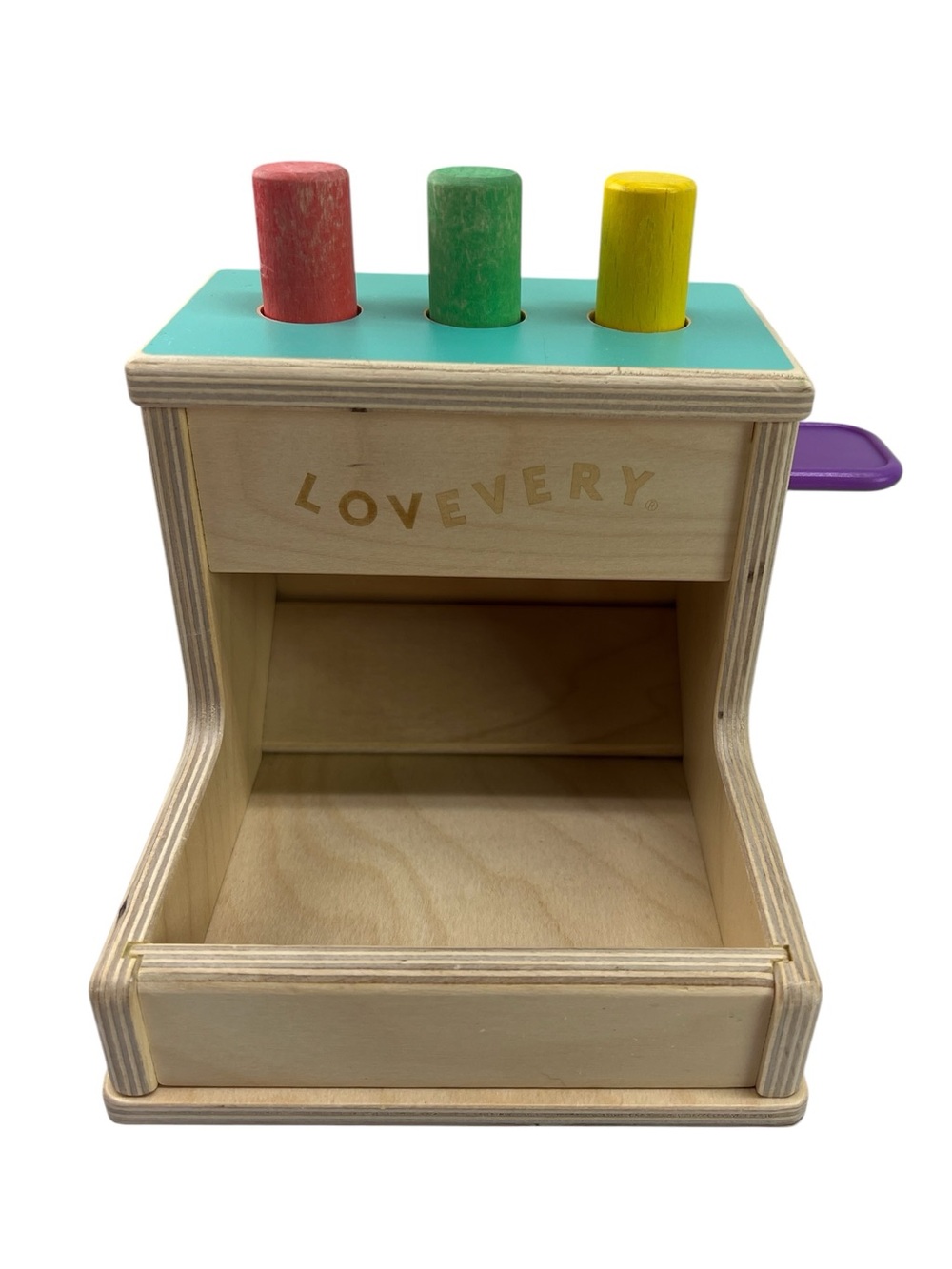 Lovevery Wooden Peg Drop Montessori Inspired Wooden Fine Motor Toy